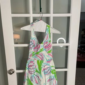 Lilly Pulitzer halter dress. Women's size 8